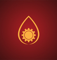factory logo over red vector image vector image