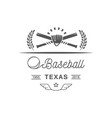 baseball logotype vector image