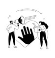 supporting volunteering abstract concept vector image vector image