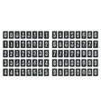 flip countdown animation scoreboard numbers vector image vector image