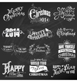 set christmas calligraphic design elements vector image vector image