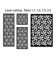 laser pattern decorative panels for vector image vector image
