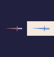 magic sword dagger or blade hand drawn sketch vector image