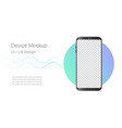 new realistic mobile black with blank screen vector image vector image