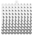 pie chart infographics in percent vector image vector image
