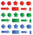 set of labels vector image