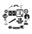 happy columbus day icons vector image vector image