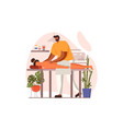 spa salon web concept in flat design vector image
