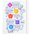 step by project infographic chart design vector image vector image