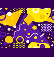 80s seamless pattern with geometric shapes vector image vector image
