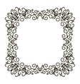 elegant frame banner floral elements vector image vector image