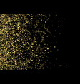 gold star christmas black background vector image