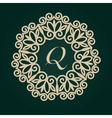 luxury logos template flourishes calligraphic vector image vector image