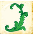 baroque of vintage elements for design vector image