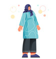 muslim arabic woman flat vector image