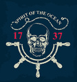 t-shirt print nautical marine badge design vector image