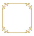 chinese pattern frame border art china vector image