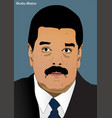 President nicolas maduro Royalty Free Vector Image