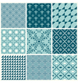 seamless backgrounds collection - vintage tile vector image