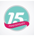 template logo 15 anniversary vector image