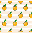 apple hand drawn seamless pattern vector image