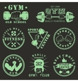 fitness gym icons vector image