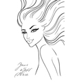 girl in fashion style vector image