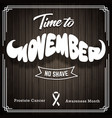 movember vintage design on wooden background vector image vector image