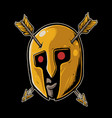 spartan head vector image vector image