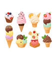 isolated ice cream 3 vector image vector image