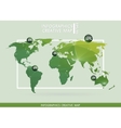 abstract creative concept map of the world vector image vector image