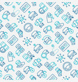 car sharing seamless pattern vector image