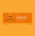 cover page of happy dussehra sale vector image vector image