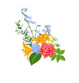 drawing flowers vector image