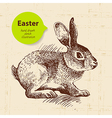 vintage easter background vector image vector image