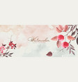 abstract art autumn background with rowan berries vector image