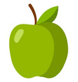 Green apple - whole and cut fruit Royalty Free Vector Image