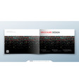 trendy glitch covers design with geometric pattern vector image