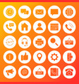 contact us solid circle icons vector image