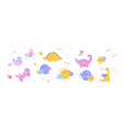 cute dinosaurs in boho style for baby room vector image