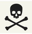 skull and crossbones vector image