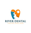 dental mountain health inspiration logo vector image vector image
