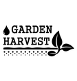 garden harvest symbol vector image vector image
