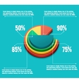 business pie chart vector image vector image
