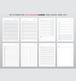 project life and business planner with open date vector image
