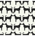 animal seamless pattern of dog silhouettes vector image vector image