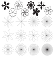 flower set vector image
