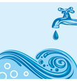 water tap background vector image