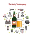 beer concept flat vector image