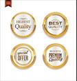 luxury sale golden labels collection 1 vector image